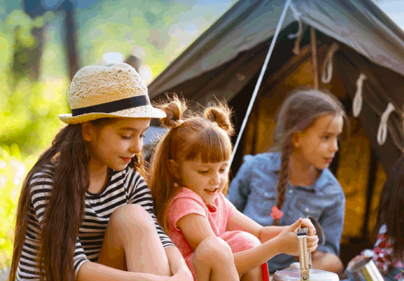 Bare camping pitches