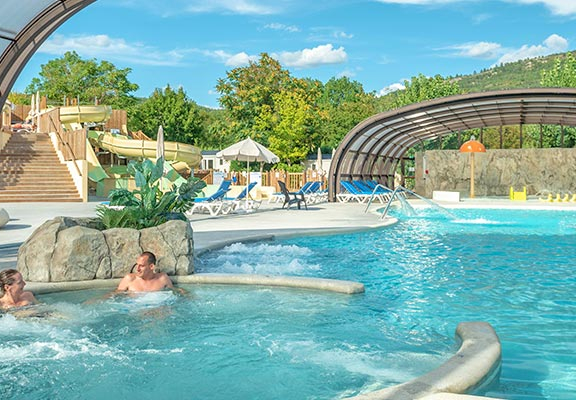 Aquatic relaxation area in September