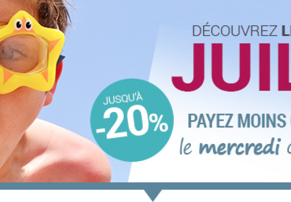 It's time to go on vacation at reduced prices in July!