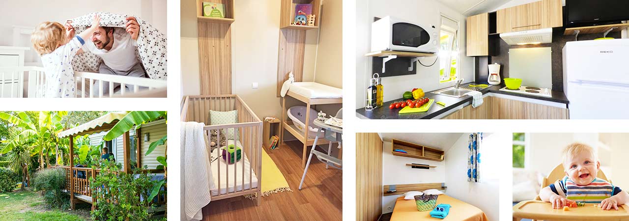 Mobil-home VO kids pour avec chambre bébé ou salle de jeux
